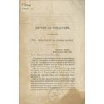 Report of treasurer, in compliance with a resolution of the General Assembly... June 10th, 1853