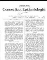 Connecticut epidemiologist, vol. 3 no. 3, June, 1984
