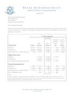 Monthly statement of revenues and expenditures, in compliance with Section 4-66 of the General Statutes
