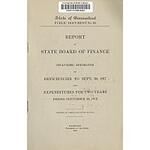 Biennial report of the State Board of Finance including estimates of deficiencies to... and expenditures for two years ending...
