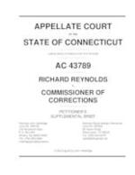 AC43789 Appellant Supplemental Brief Reynolds v Commissioner of Correction