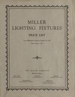 Miller lighting fixtures price list for all material listed in Catalog No. 160 effective June 1, 1927