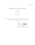 BR 17-070 ACC Licensure and Accreditation- Quality Inspection-Certificate
