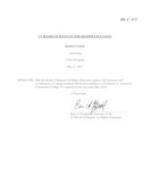 BR 17-071 ACC Licensure and Accreditation-Metal Fabrication-Certificate