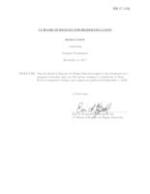 BR 17-156 TRCC Termination-Security and Loss Prevention-Certificate