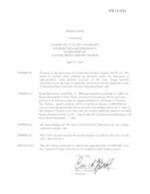 BR 15-034 CSCU Suspension of Annual Reduction to Distributed Appropriations of $600,000