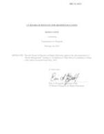 BR 15-015 TRCC Termination- Retail Managment Certificate