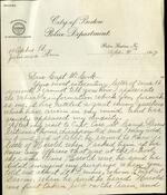 April 4, 1919 Letter from the City of Boston Police Department pg. 1