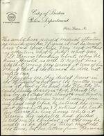 April 4, 1919 Letter from the City of Boston Police Dept. pg. 5