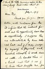 May 12, 1919 letter from J.J. McCook