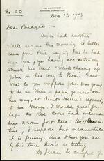 December 13, 1918 letter to Anson pg. 1