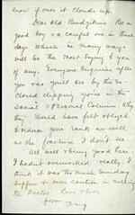 November 11, 1918 letter to Anson from Frances pg. 4, back