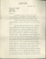 April 26, 1919  Letter from the Choate School 