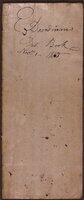 Item 07; Balance Book, 1813