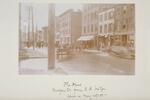 Flood of 1895:  Morgan Street from Railroad Bridge