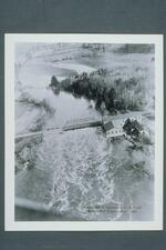 Flood of 1927: aerial view of Canaan