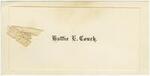 Envelope addressed to “Miss Sophia Geer” with cards reading “Mr. & Mrs. Alfred A. Young” and “Hattie E. Couch,” undated