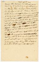 Letter from Sophia Rossiter Geer to Timothy Rossiter Wells, 1839 September 21 and 1844 October 11