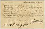 Letter from Joseph Warren to Josiah Quincy, 1774 November 21