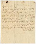 Letter from H. S. Beman to Sophia Rossiter Geer, 1850 November 28