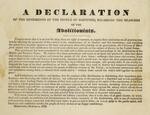 Declaration of the sentiments of the people of Hartford, regarding the measures of the abolitionists