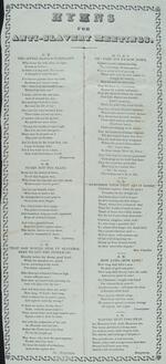 Hymns for anti-slavery meetings