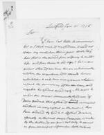 Oliver Wolcott Jr. Papers: Letters and documents from Oliver Wolcott Sr., 1796 January-June