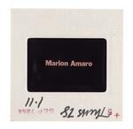 Title slide: Marion Amaro
