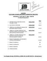 Citywide School Construction Agendas January-June 2004