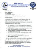 Revision of the NHPD Burglar Alarm Response Protocal 2003