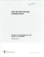 City of New Haven, Connecticut report to the members of the Board of Aldermen February 15, 2013