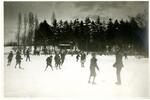 Playing on the ice at Elizabeth Park