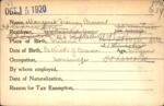 Voter registration card of Margaret Tierney Brown, Hartford, October 15, 1920