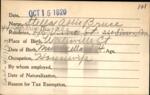 Voter registration card of Stella Abbie Bruce, Hartford, October 15, 1920