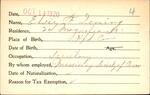 Voter registration card of Elsie F. Deming, Hartford, October 14, 1920