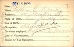Voter registration card of Lillian C. Donley, Hartford, October 15, 1920