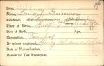 Voter registration card of Louise J. Guinan, Hartford, October 11, 1920
