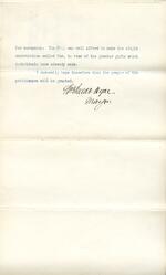 Letter, Mayor William Waldo Hyde to Court of Common Council 