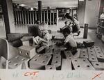Children playing with blocks, Newington day care center, June 16, 1974