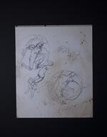 Mars, Venus and Cupid (drawings for mirror)
