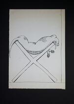 Dog in an X-Chair (drawing)
