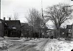 Snow-covered street and houses, Hartford, February 5, 1923