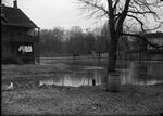 House, bridge and flooded area, Hartford, possibly 1924
