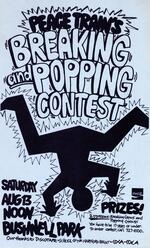 Brochure promoting Hartford Hip Hop Peace Train Breaking and Popping contest event