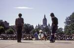 Competitors in Peace Train's Breaking & Popping Contest in Bushnell Park 1983