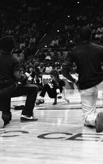 Elias "Baby" Cruz breakdances at Boston Celtics Game, Hartford Civic Center, January 1984