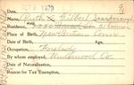 Voter registration card of Ruth A. Gilbert (Scarborough), October 9, 1920