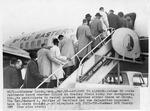 Plane departing for Alabama for Selma-Montgomery March, Windsor Locks, March 18, 1965