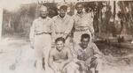 (Top-Bottom) "Charlie", unknown, Anthony Delucia, Ralph Gambordella, unknown; Bougainville; 1945;