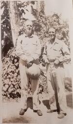 Father Wereing and "Heindl"; Bougainville; 1945;